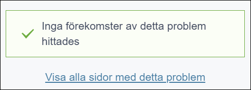 Notis från Siteimprove.