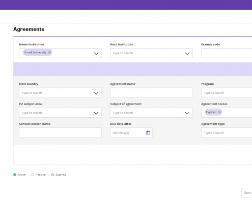 Print screen agreements