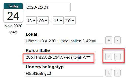 Byt ut, Lägg till och Ta bort