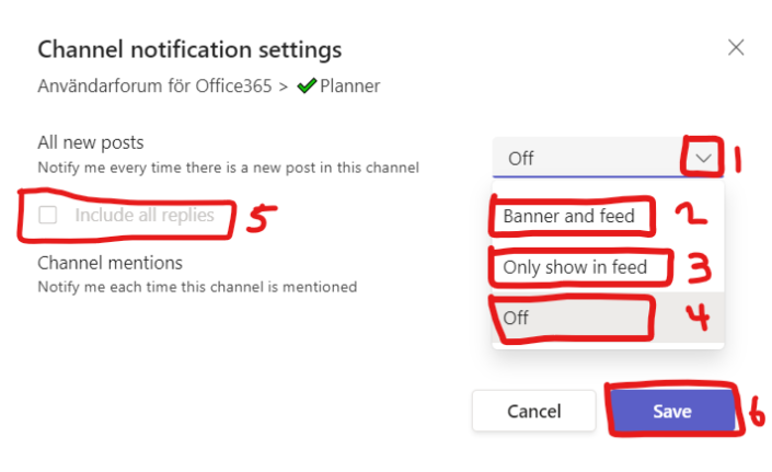 change notifications for team and channel using... Set up your notifications in Teams – Manual