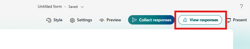 Show responses in forms