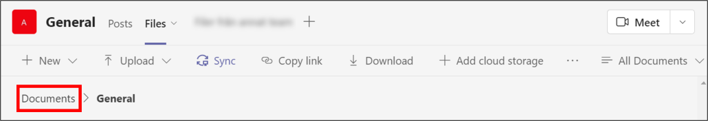 sync files from Team to computer - select documents