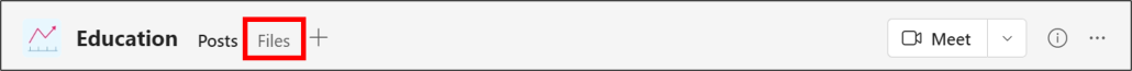 sync files from specific Team channel to computer - select files tab