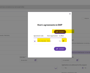 Host agrement connect Solemove