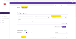 Waiting for signature +subejct area Solemove