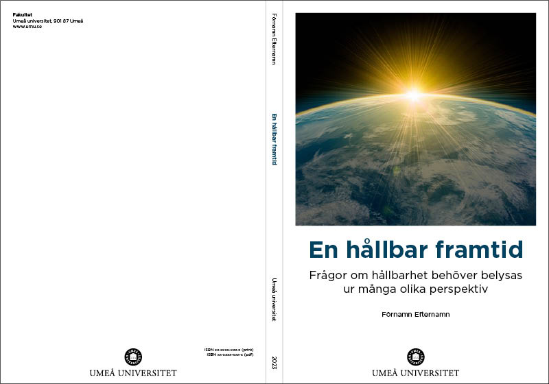 Exempel på avhandlingsomslag med liten bild.