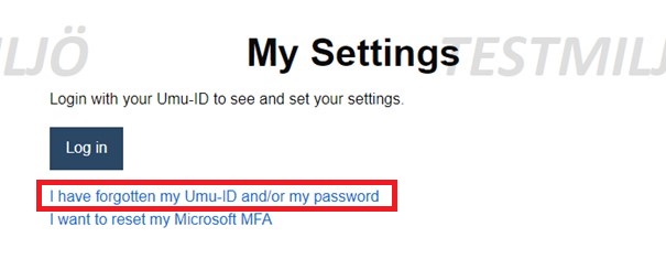 Image showing your settings in the administrator tool