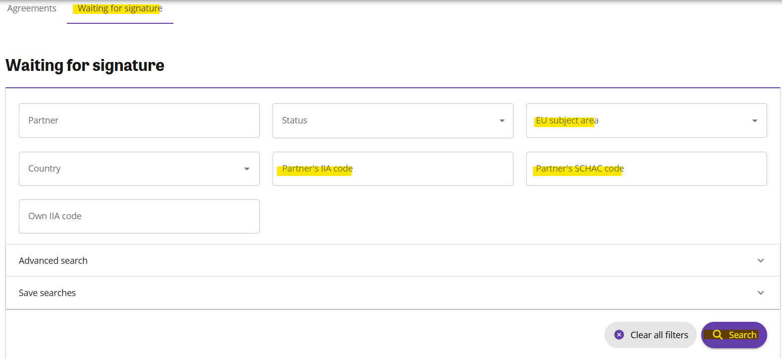 Waiting for signature
