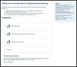 Inloggning med BankID