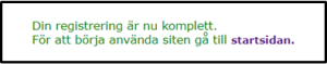 Komplett registrering