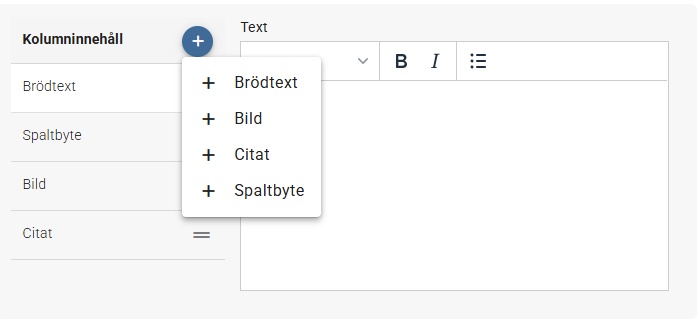 Bild från mallverktyget, programfolder